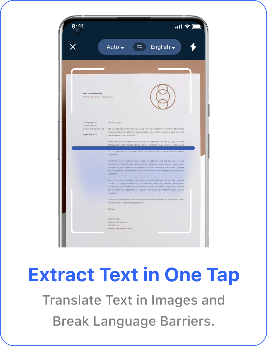PDF AI Editor text extraction and translation